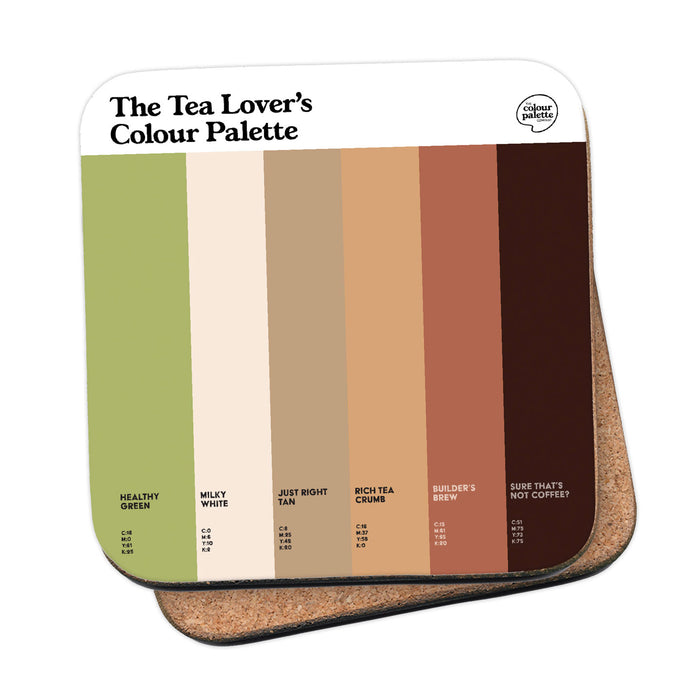 The Tea Lover's Colour Palette Coaster
