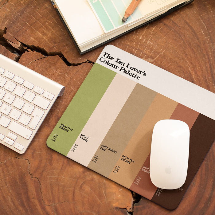 The Tea Lover's Colour Palette Mouse Mat