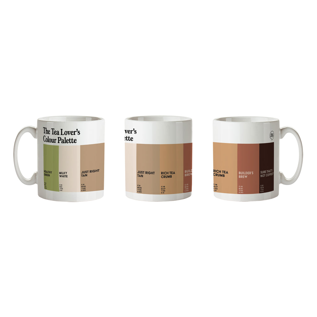 The Tea Lover's Colour Palette Porcelain Mug