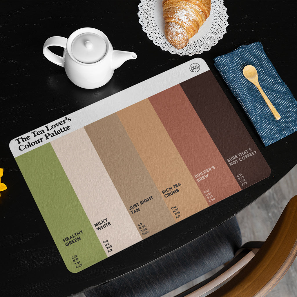 The Tea Lover's Colour Palette Placemat