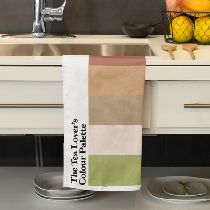 The Tea Lover's Colour Palette Tea Towel