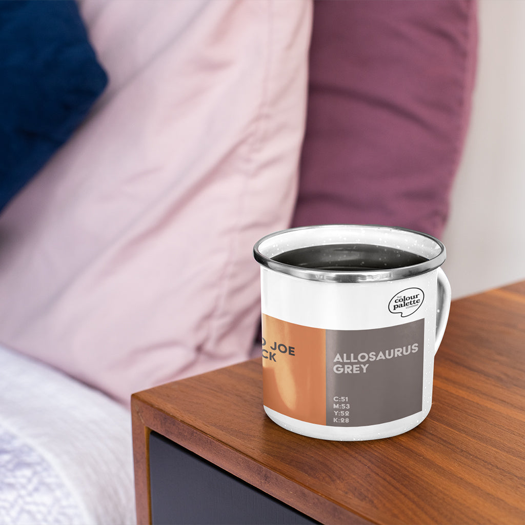 University of Birmingham enamel mug gift featuring the colours of the university