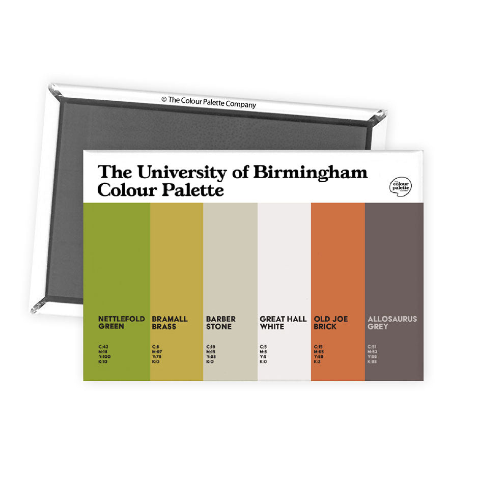 The University of Birmingham Colour Palette Fridge Magnet
