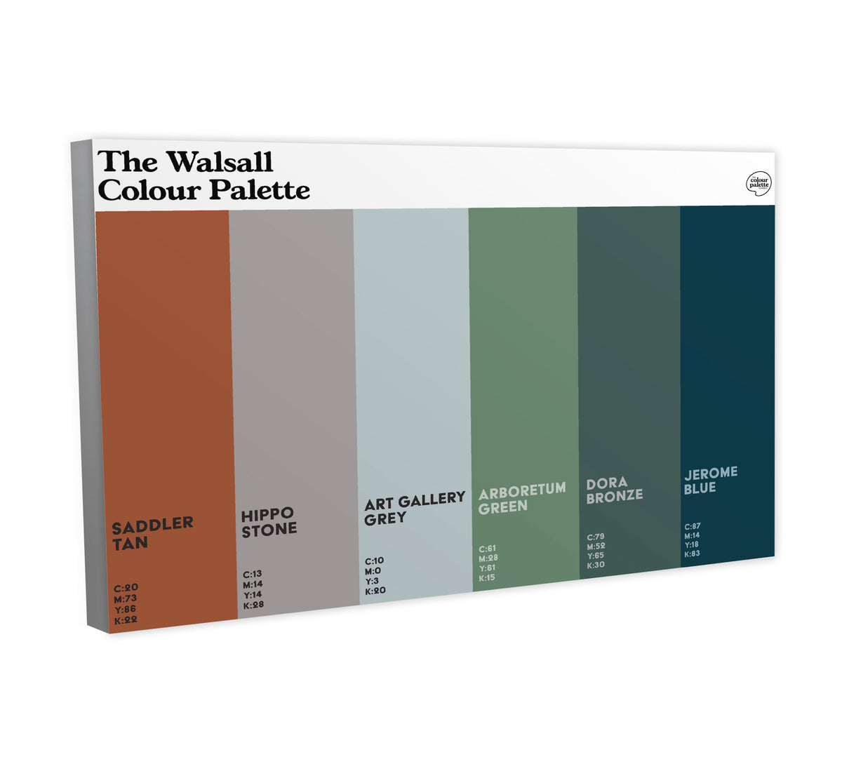 The Walsall Colour Palette Canvas