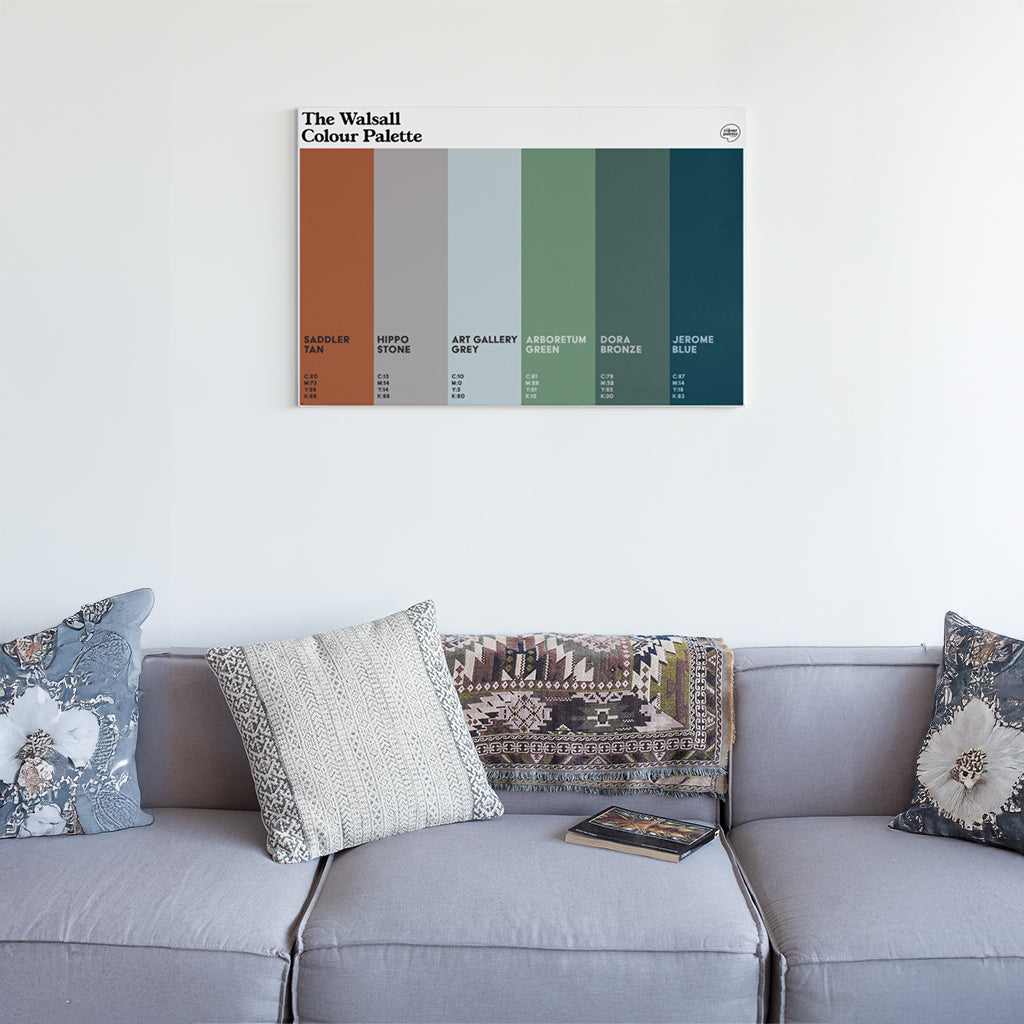 The Walsall Colour Palette Canvas