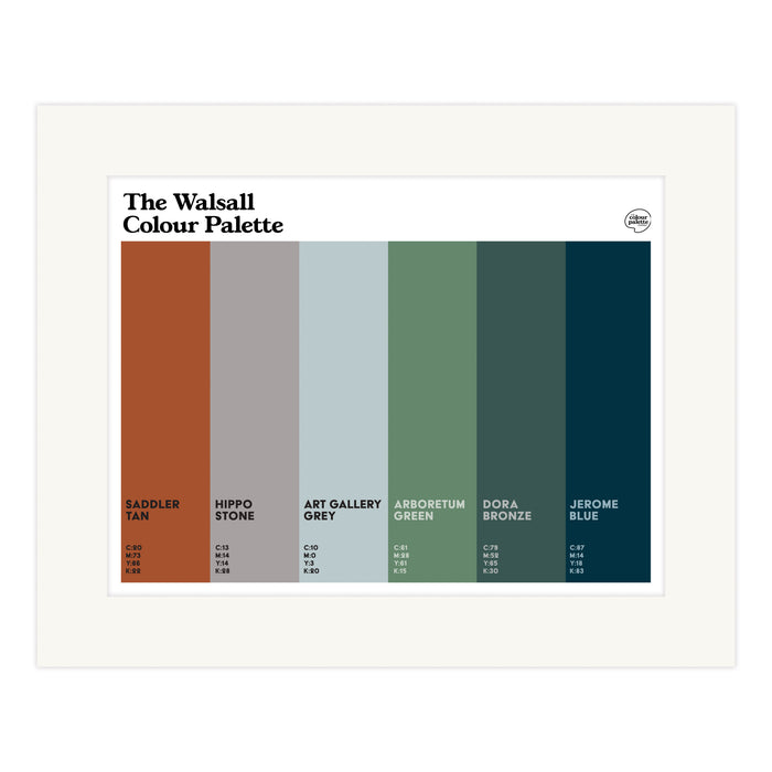 The Walsall Colour Palette Mounted Art Print
