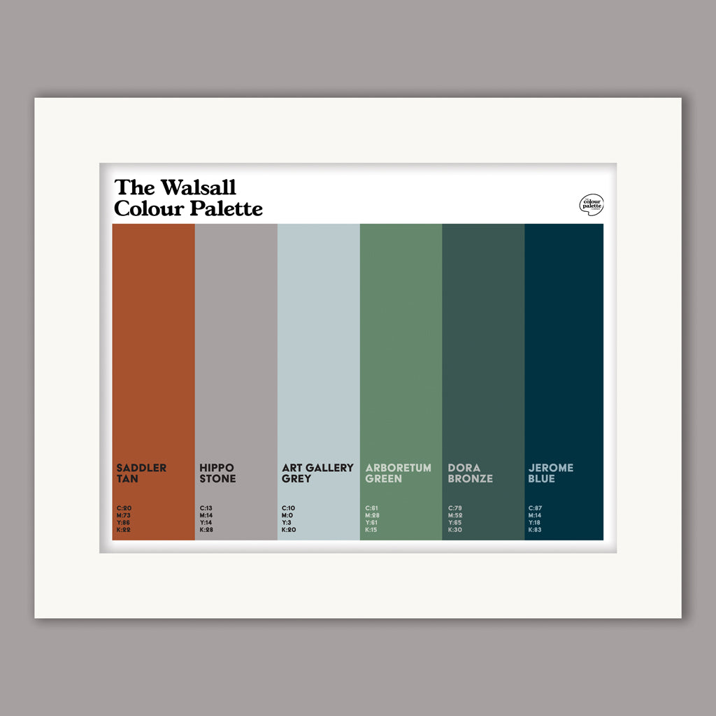 The Walsall Colour Palette Mounted Art Print