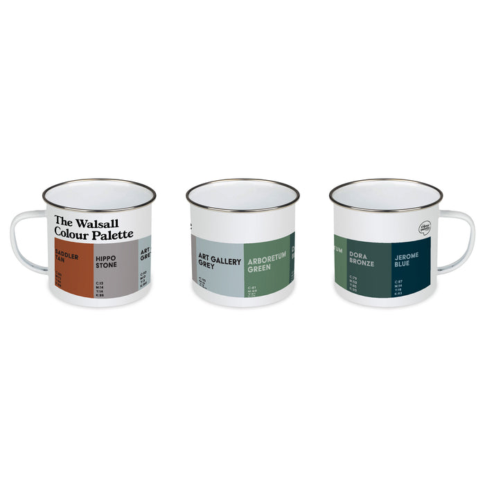 The Walsall Colour Palette Enamel Mug