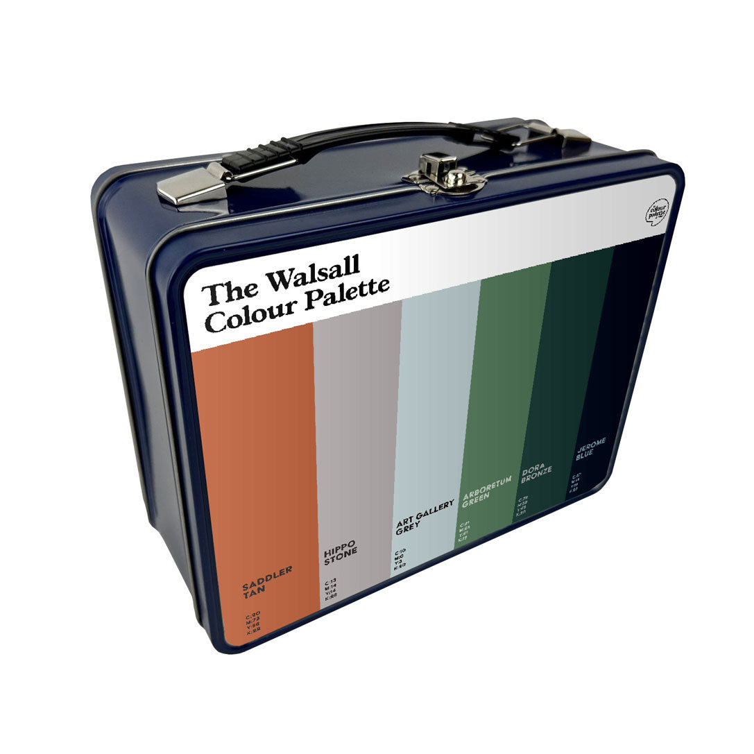 The Walsall Colour Palette Metal Lunch Box