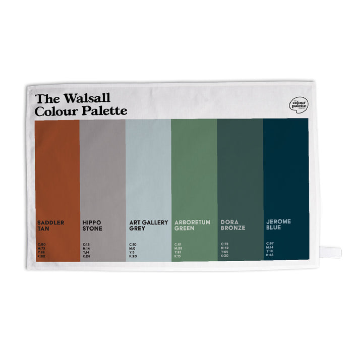 The Walsall Colour Palette Tea Towel