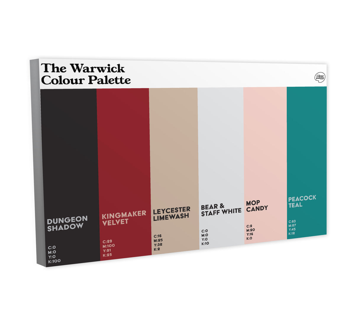 The Warwick Colour Palette Canvas