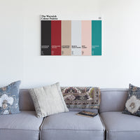 The Warwick Colour Palette Canvas