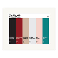 The Warwick Colour Palette Mounted Art Print
