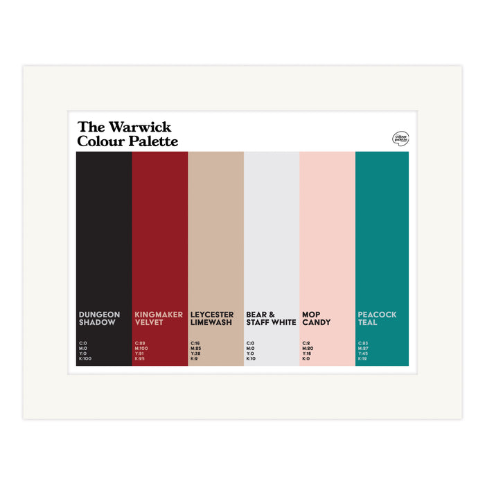The Warwick Colour Palette Mounted Art Print