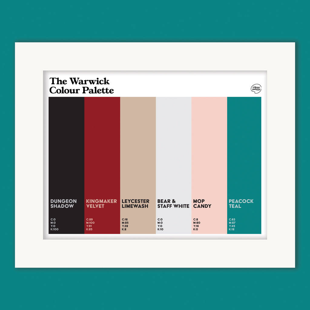 The Warwick Colour Palette Mounted Art Print