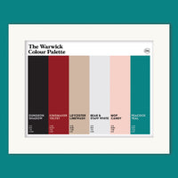 The Warwick Colour Palette Mounted Art Print