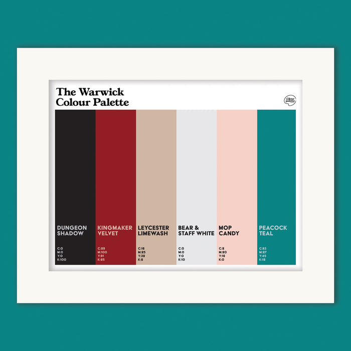 The Warwick Colour Palette Mounted Art Print