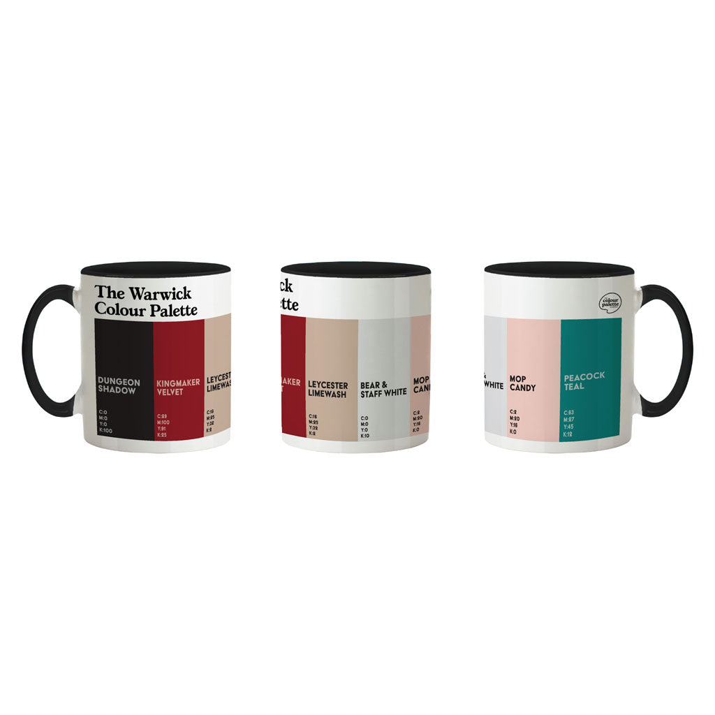 The Warwick Colour Palette Porcelain Mug