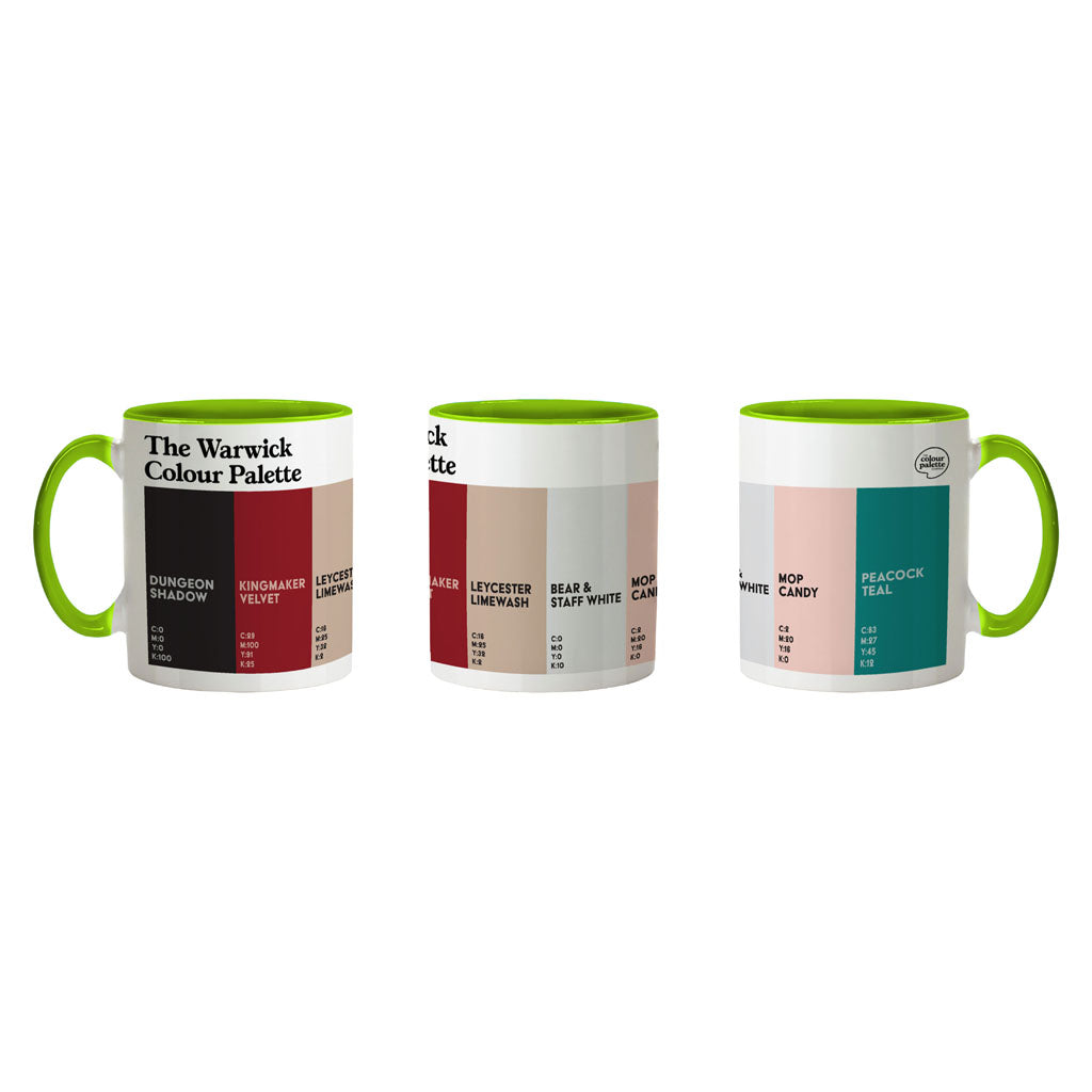 The Warwick Colour Palette Porcelain Mug