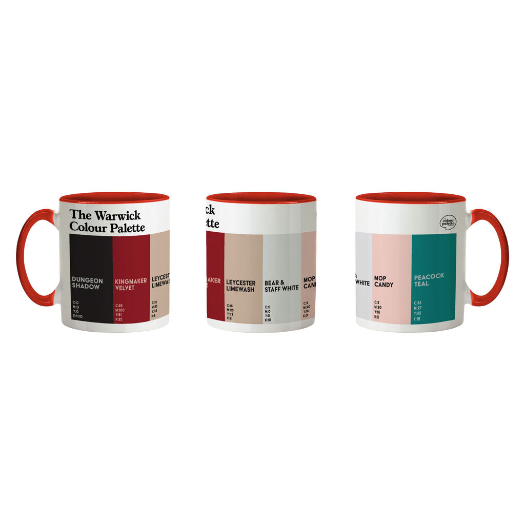 The Warwick Colour Palette Porcelain Mug