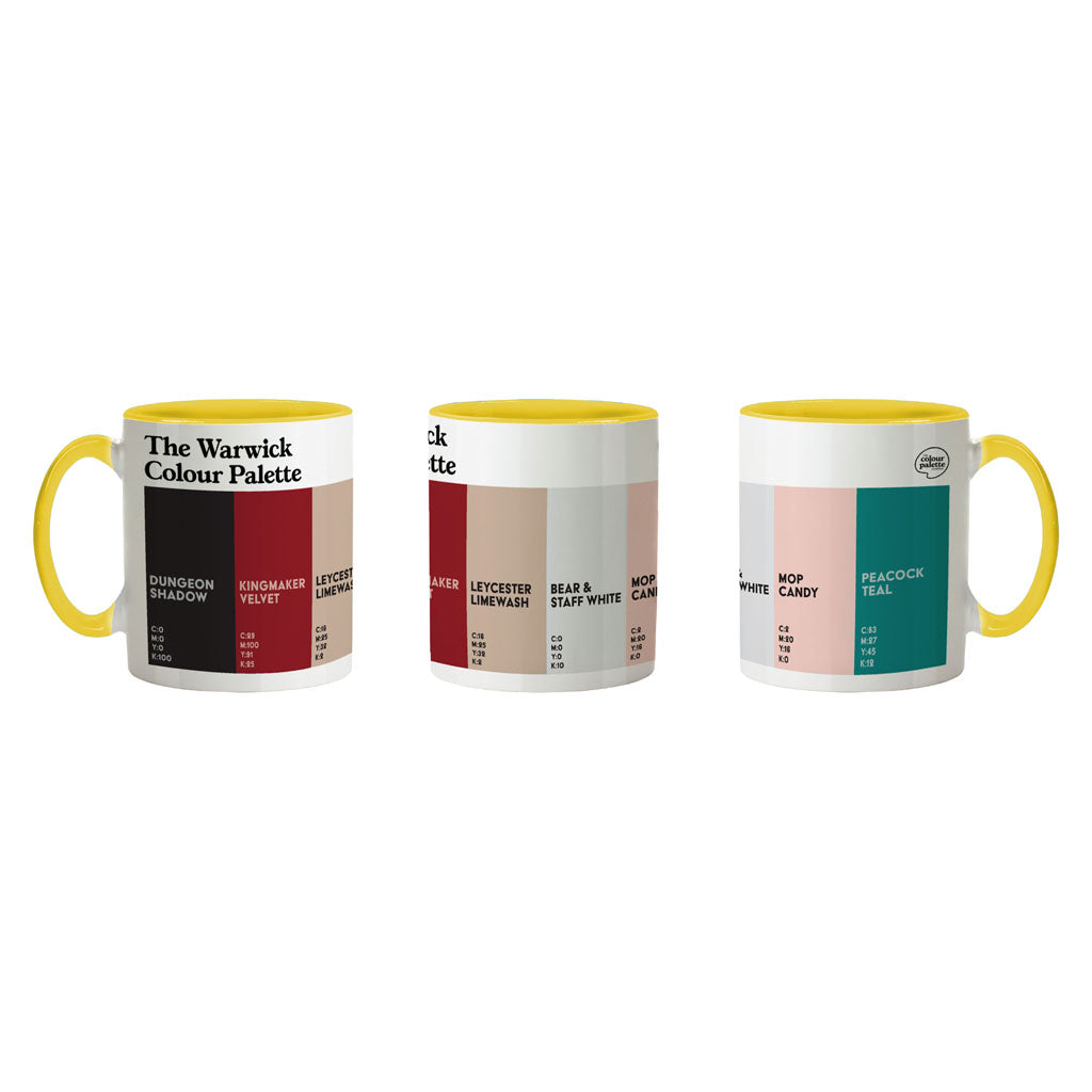 The Warwick Colour Palette Porcelain Mug
