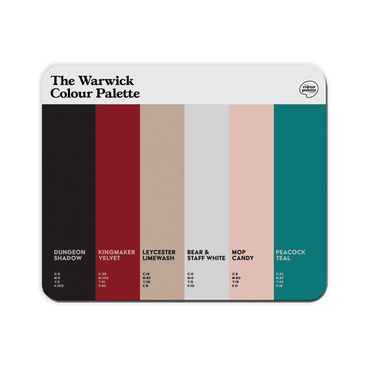 The Warwick Colour Palette Mouse Mat