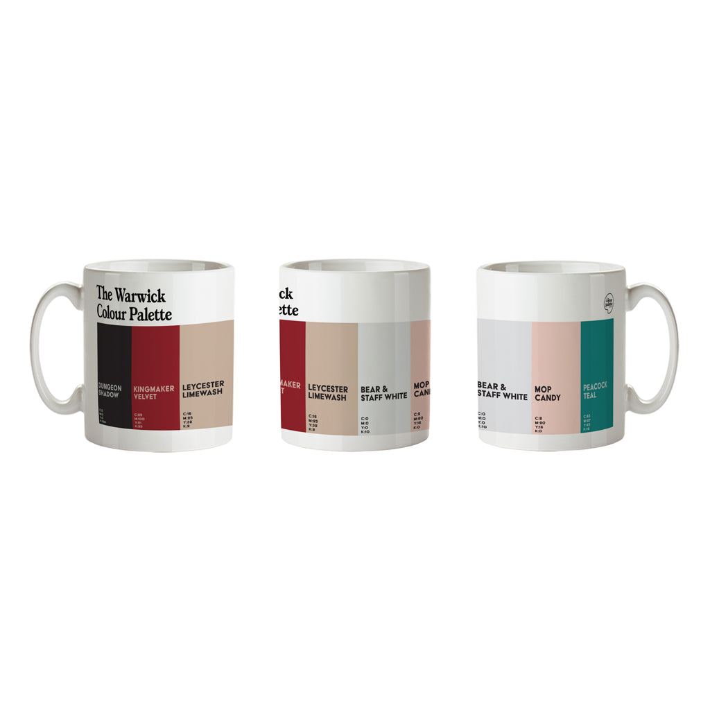 The Warwick Colour Palette Porcelain Mug