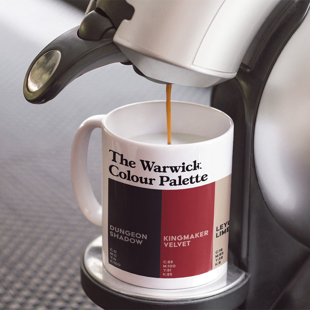 The Warwick Colour Palette Porcelain Mug