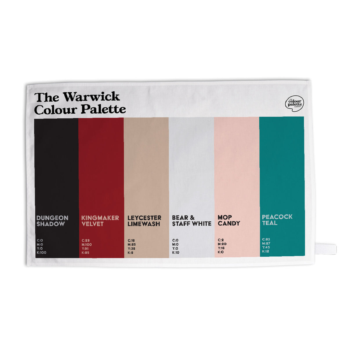 The Warwick Colour Palette Tea Towel