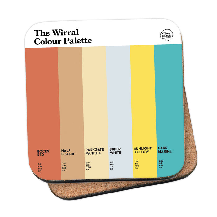 The Wirral Colour Palette Coaster