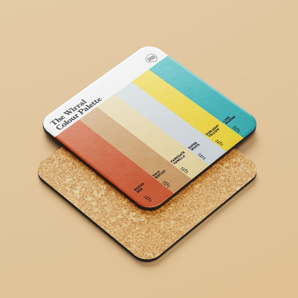 The Wirral Colour Palette Coaster