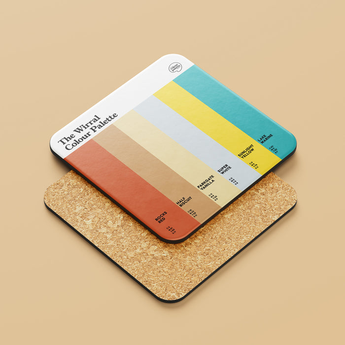 The Wirral Colour Palette Coaster