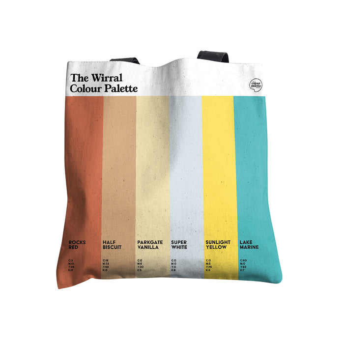 The Wirral Colour Palette Tote Bag