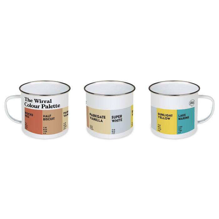 The Wirral Colour Palette Enamel Mug