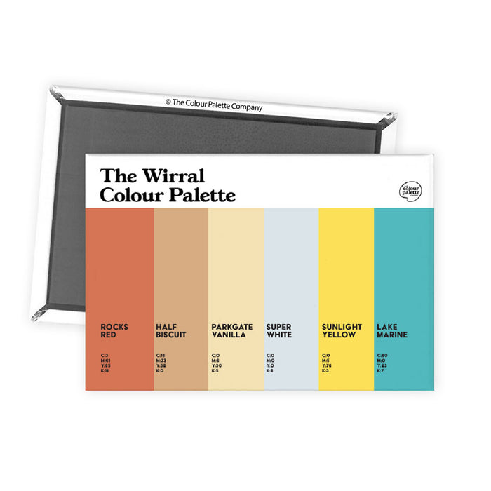 The Wirral Colour Palette Fridge Magnet