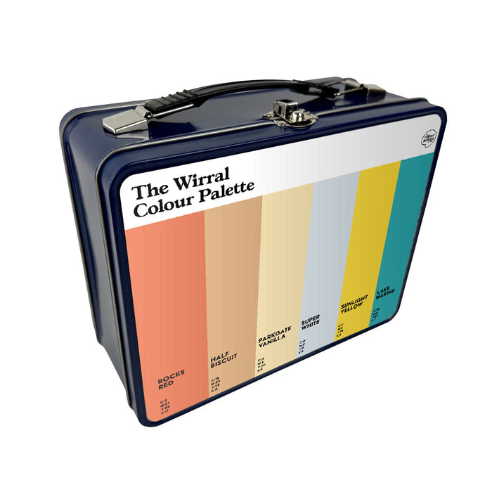 The Wirral Colour Palette Metal Lunch Box