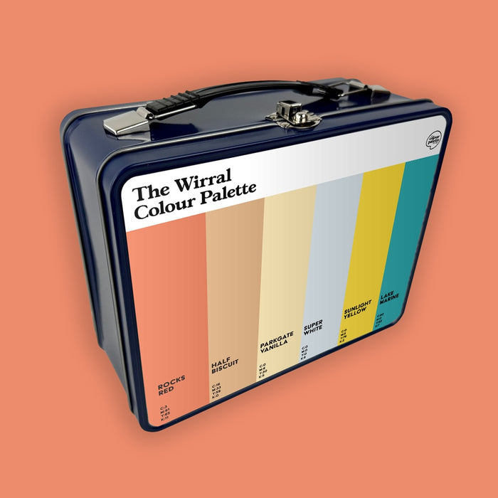 The Wirral Colour Palette Metal Lunch Box