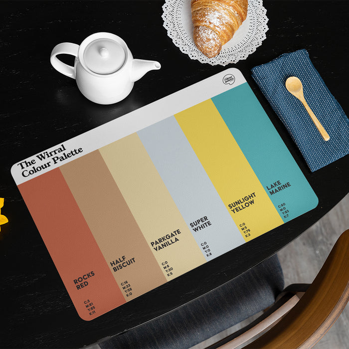 The Wirral Colour Palette Placemat