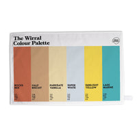 The Wirral Colour Palette Tea Towel