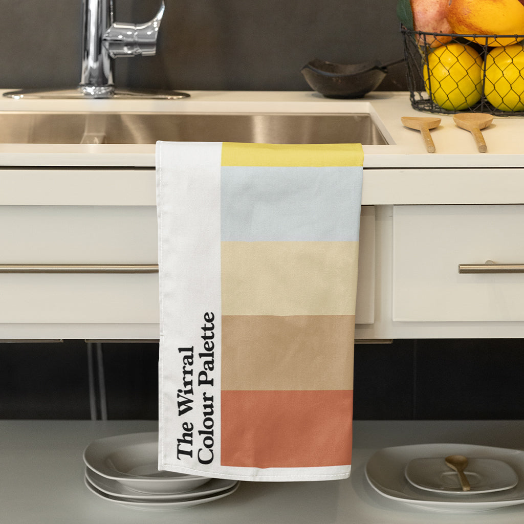 The Wirral Colour Palette Tea Towel