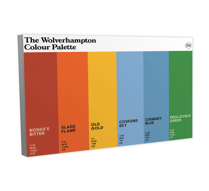 The Wolverhampton Colour Palette Canvas