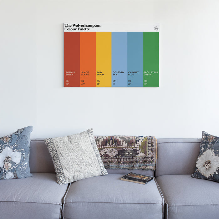 The Wolverhampton Colour Palette Canvas