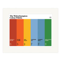 The Wolverhampton Colour Palette Mounted Art Print