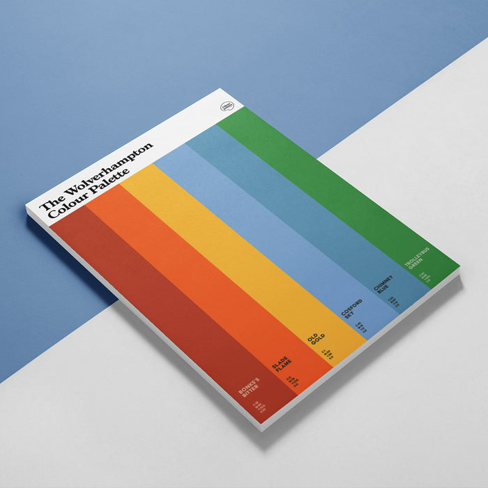 The Wolverhampton Colour Palette A5 Notepad