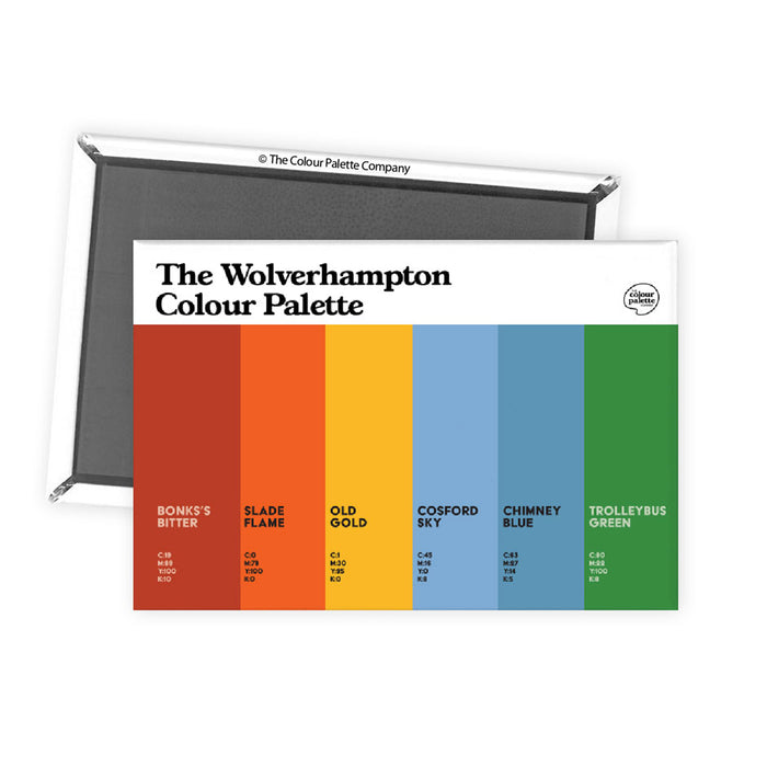 The Wolverhampton Colour Palette Fridge Magnet