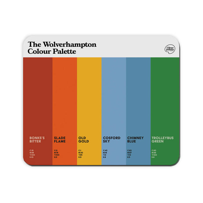 The Wolverhampton Colour Palette Mouse Mat
