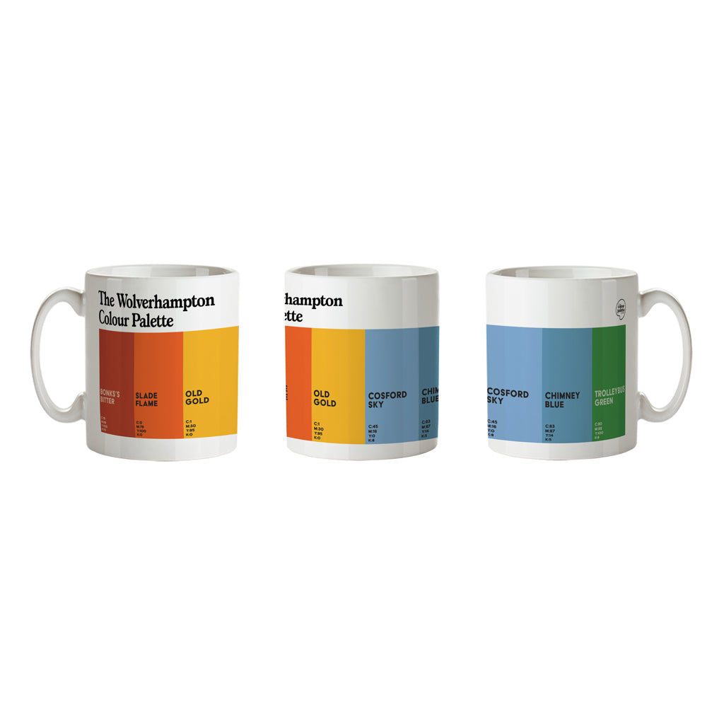 The Wolverhampton Colour Palette Porcelain Mug