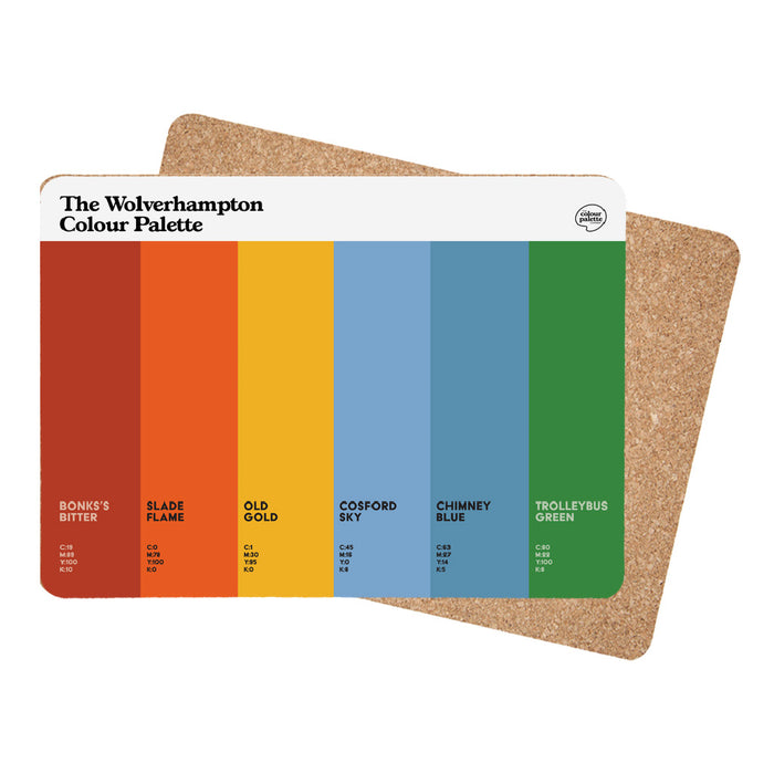 The Wolverhampton Colour Palette Placemat