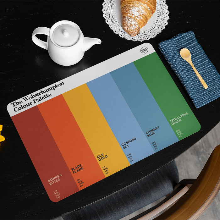 The Wolverhampton Colour Palette Placemat