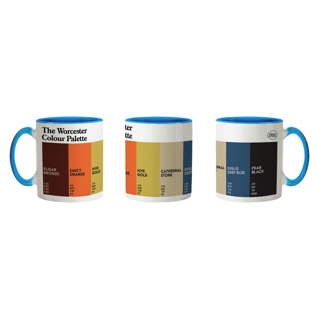 The Worcester Colour Palette Porcelain Mug